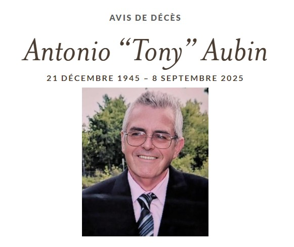Décès du Frère Antonio Aubin