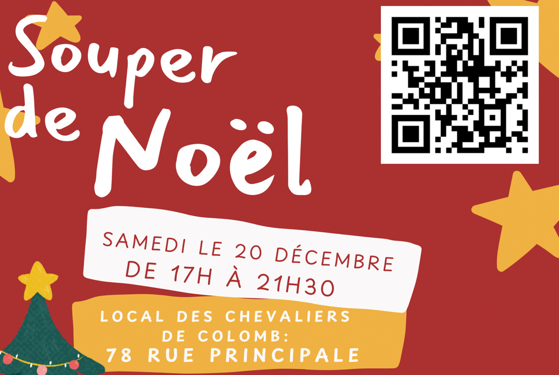 Souper des Pionniers le 20 décembre 2025