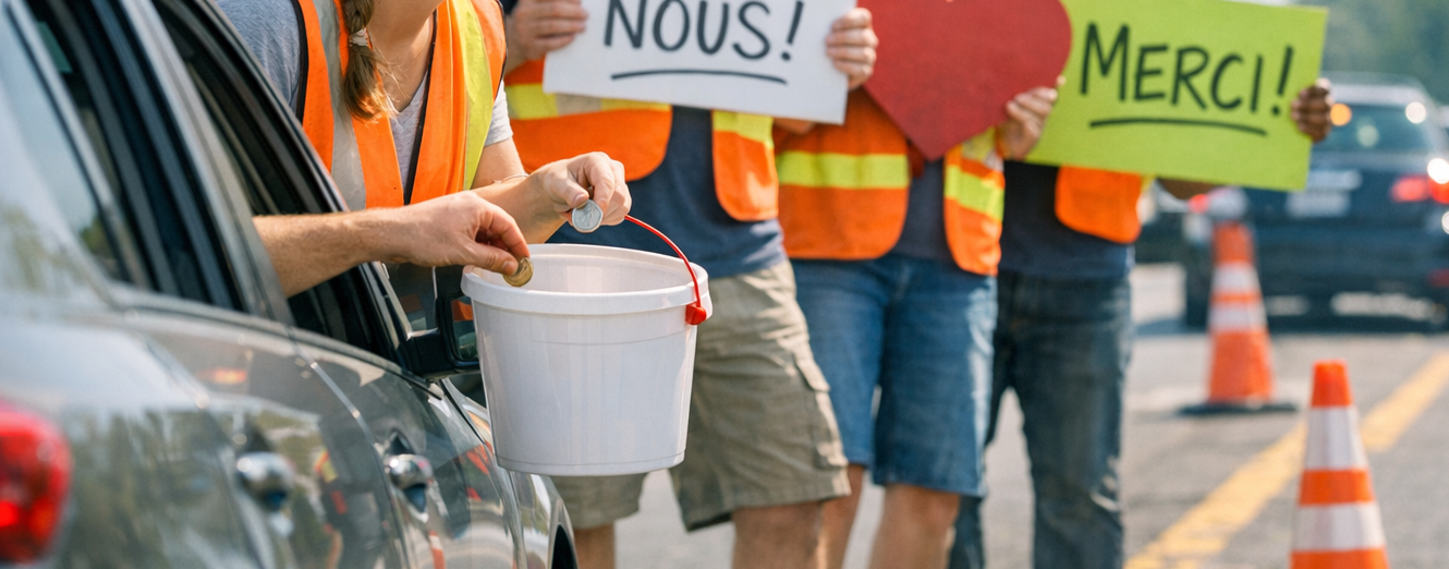 Barrage routier de 09h à 15h