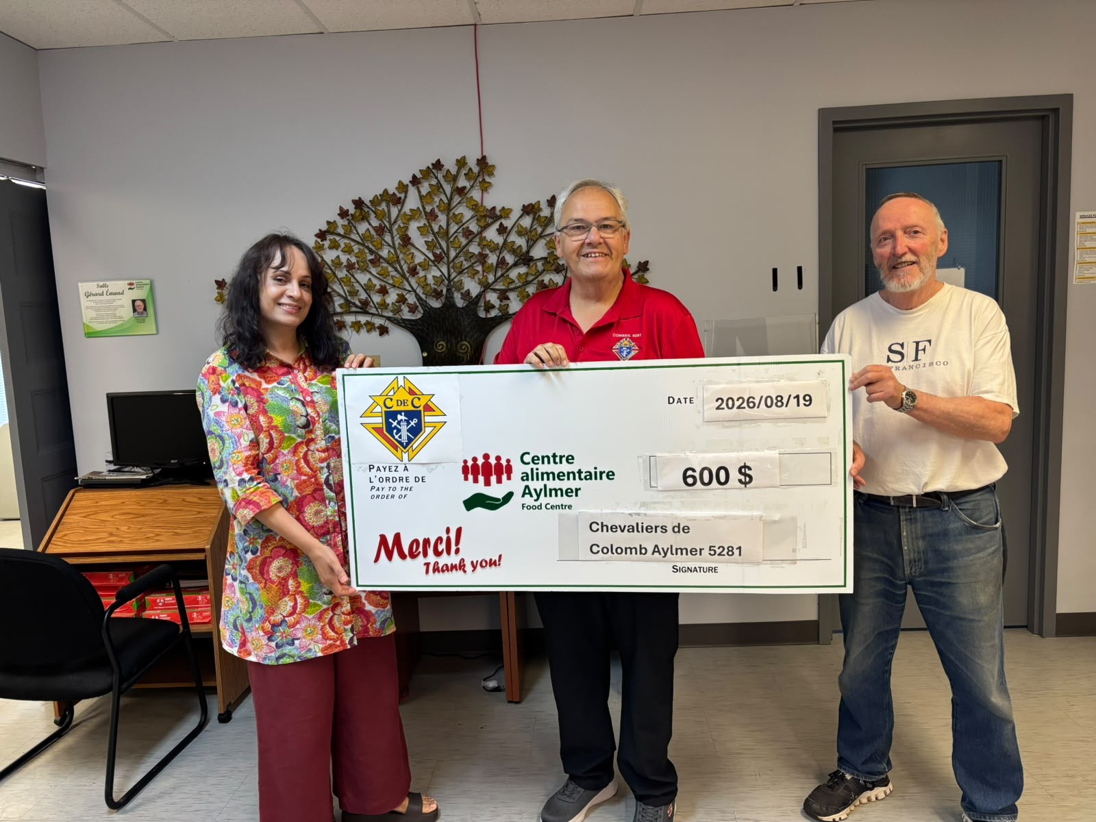 Don au Centre alimentaire Aylmer